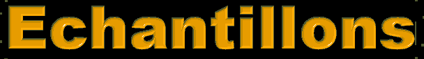 &Eacute;chantillons